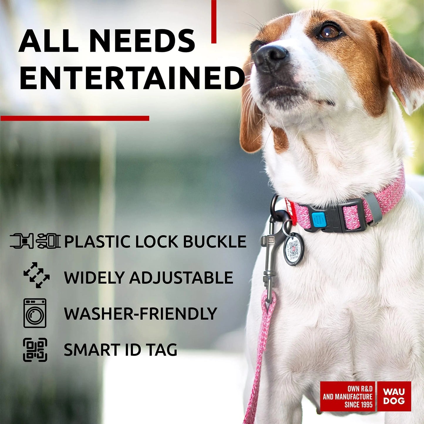 Reflective Cotton Dog Collar for Small Dogs