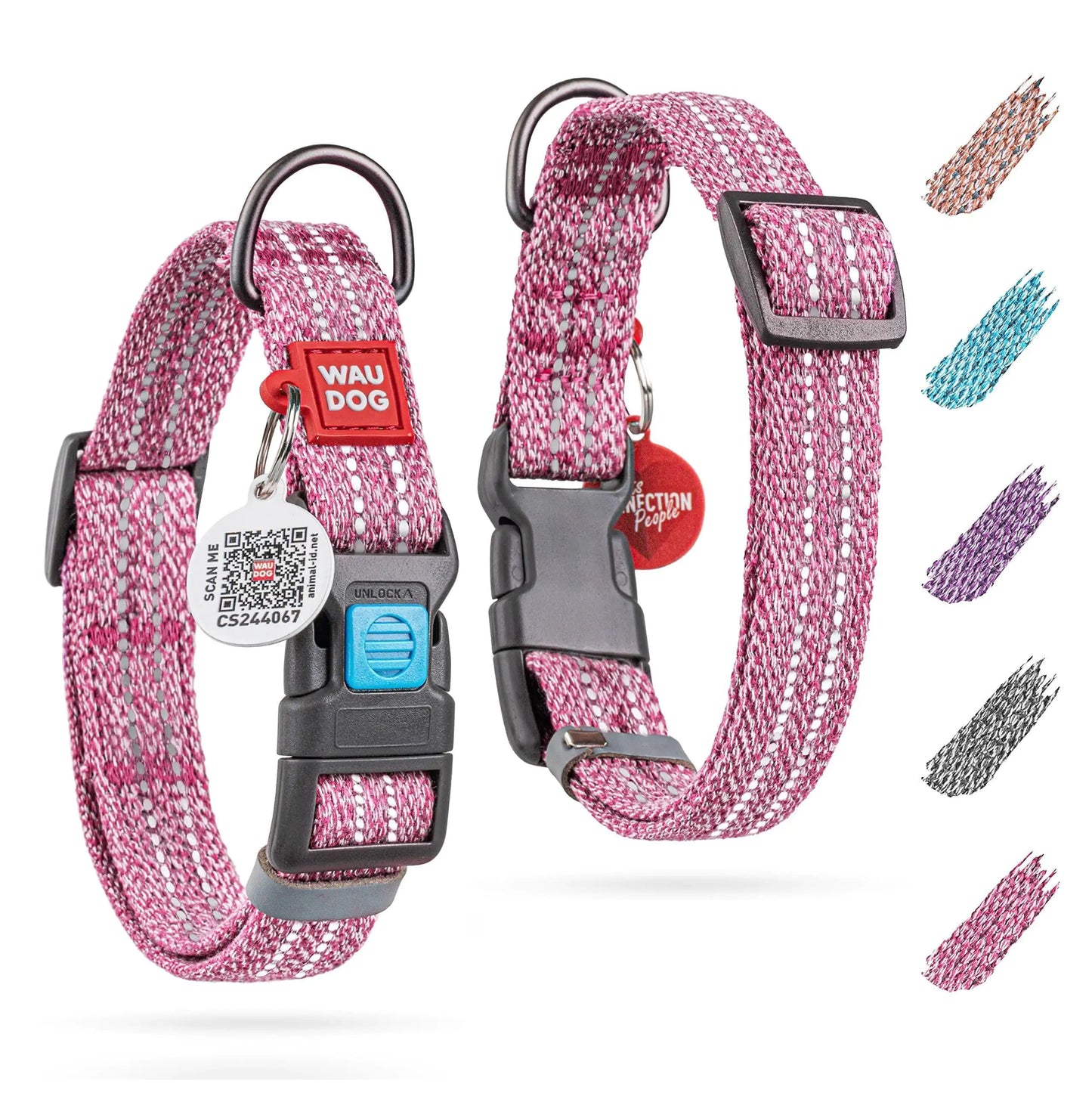 Reflective Cotton Dog Collar for Small Dogs